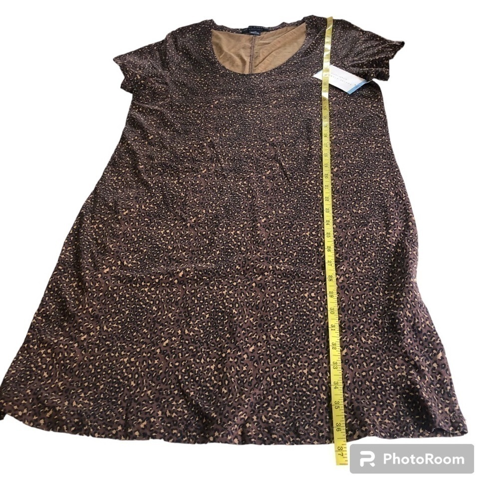 Social Standard by Sanctuary Women's Gia Racing Leopard Scoop Dress Size L - Picture 3 of 9